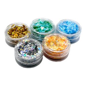 NAM24 Nailart Glitter Flakes | Abverkauf Mix 5-teilig